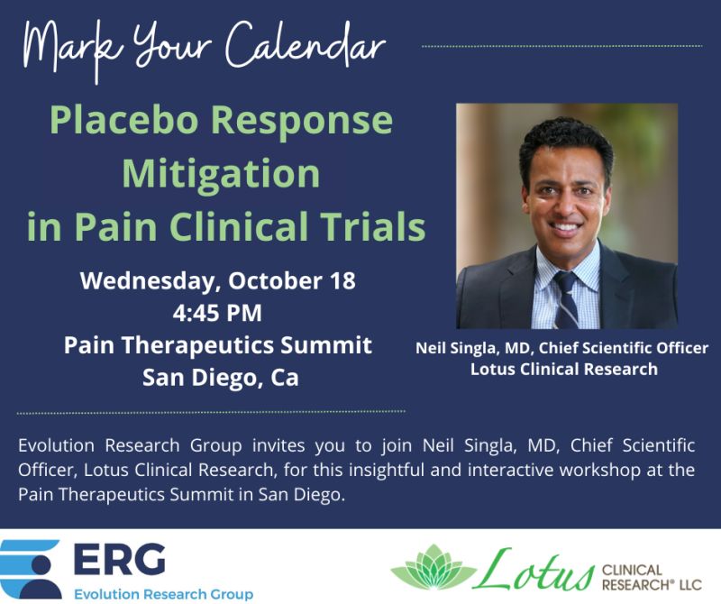 Placebo Response Mitigation in Pain Clinical Trials - LinkedIn Post